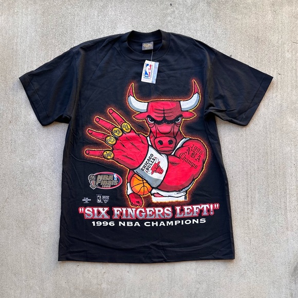 Vintage Chicago Bulls NBA Finals Tee Shirt 96 Single Stitch